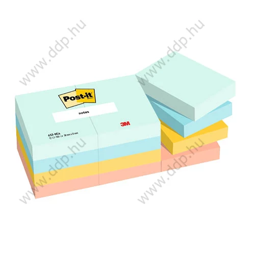 3M Post-it 653-MTDR 38x51mm 100lap 12tömb neon zöld öntapadós jegyzettömb -FT510283508-