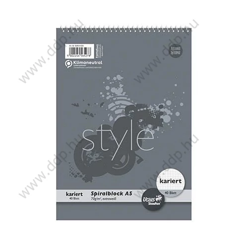 Jegyzettömb A/5 kockás spirál Ursus -608541020-
