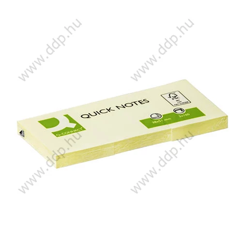 Öntapadós jegyzettömb 38x51mm Q-CONNECT -FT510282716/KF10500- (Kiszerelés: 3 tömb/csomag)
