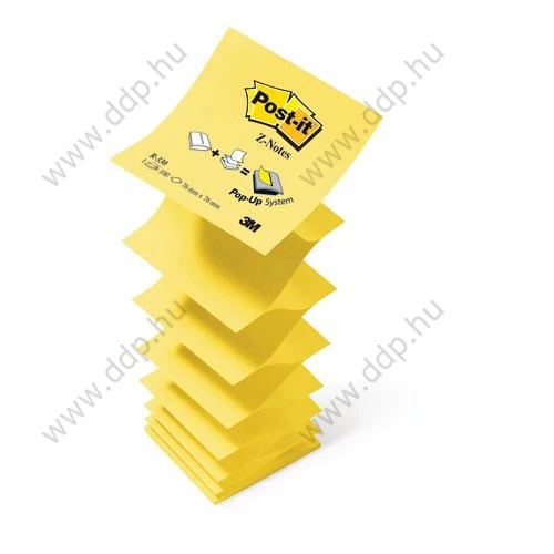3M Post-it R330 76x76mm 100lap ''Z'' sárga öntapadós jegyzettömb -FT510000092-