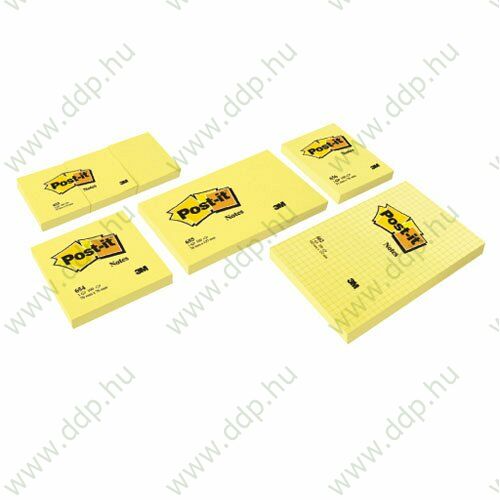 3M Post-it 653 38x51mm 100lap sárga öntapadós jegyzettömb -FT510060476-