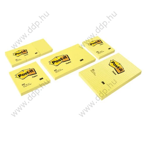 3M Post-it 655 76x127mm 100lap sárga öntapadós jegyzettömb -FT510060526-