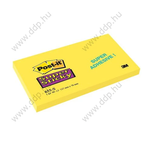 3M Post-it 655S 76x127mm 90lap öntapadós jegyzettömb -FT510093667-