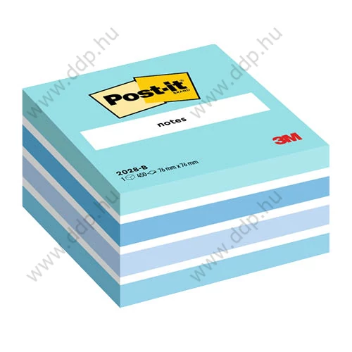3M Post-it 2028B 76x76mm 450lap pasztellkék öntapadós jegyzettömb -FT510093212-