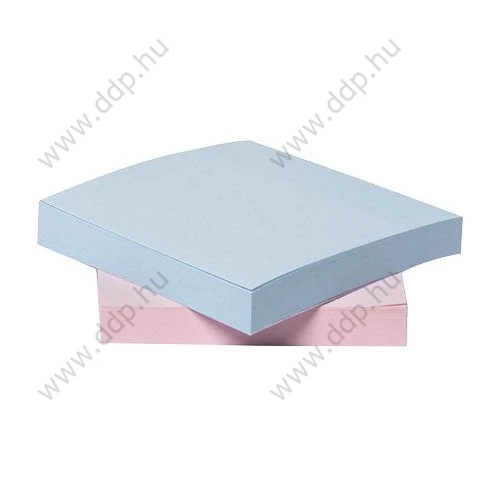 Öntapadós jegyzettömb 76x76mm Q-CONNECT recycled Pastel Rainbow 4x3x100 lap -KF17324-