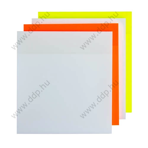 Öntapadós jegyzettömb 76x76mm 4x50lap Q-CONNECT KF10371 áttetsző