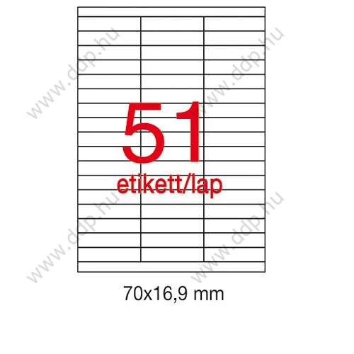 Etikett A1294 70x16,9mm 100ív Apli