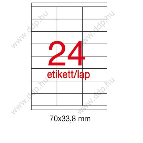 Etikett A1293 70x33,8mm 100ív Apli