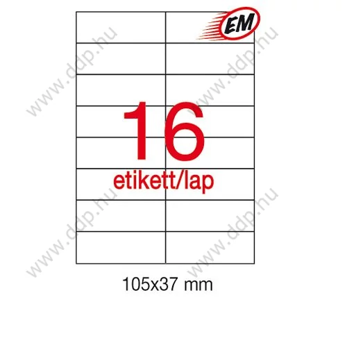 Etikett LCA1214 105x37mm 25ív Apli