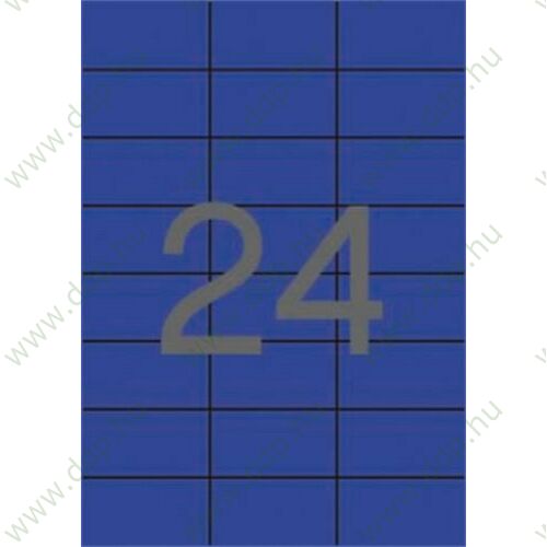 Etikett 70x37 20 íves kék APLI -LCA1592-