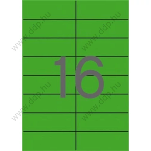 Etikett 105x37mm 20 íves Apli zöld -LCA1598-