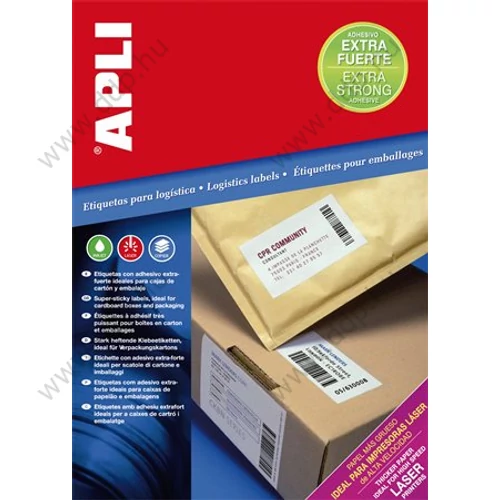Etikett LCA11783 105x37mm extra erős 100 ív/doboz (16 etikett/ív ) APLI