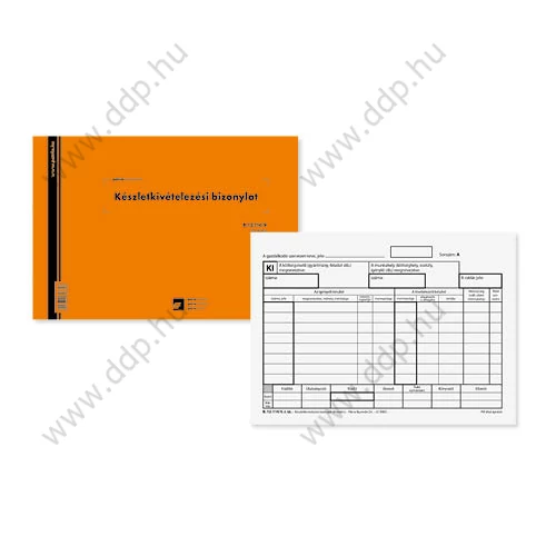 Készlet kivételezési bizonylat 25x4lap B.12-114/V Pátria