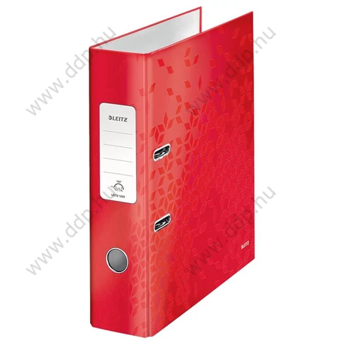 Iratrendező A/4 8cm Leitz WOW 180 fokban nyitható szerkezettel piros -10050026-