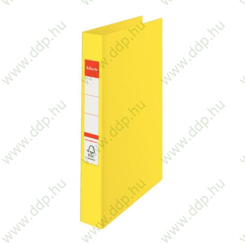 Gyűrűskönyv A/4 2 gyűrűs 35mm címketartós sárga ESSELTE -14450-
