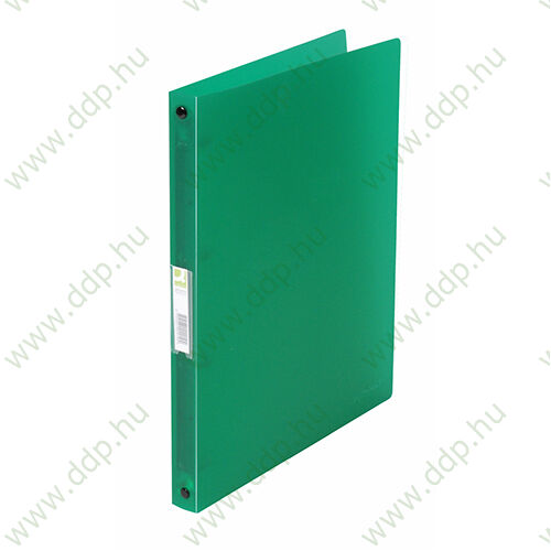 Gyűrűskönyv A/4 4 gyűrűs 20mm áttetsző zöld Q-CONNECT -KF02919-