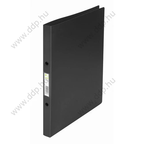 Gyűrűskönyv A/4 2 gyűrűs 20mm Standard PP fekete Q-CONNECT -KF02915-