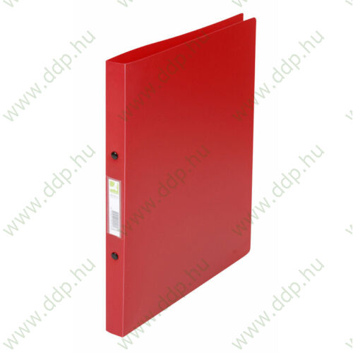 Gyűrűskönyv A/4 2 gyűrűs 20mm Standard PP piros Q-CONNECT -KF02916-