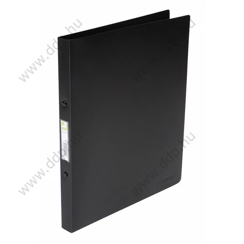 Gyűrűskönyv A/4 4 gyűrűs 20mm Standard PP fekete Q-CONNECT -KF02923-