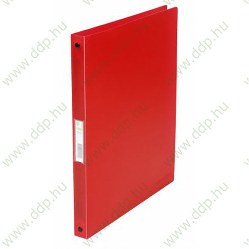 Gyűrűskönyv A/4 4 gyűrűs 20mm Standard PP piros Q-CONNECT -KF02924-