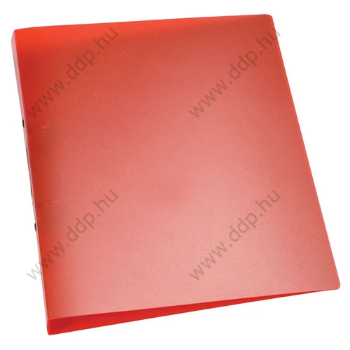 Gyűrűskönyv A/4 2 gyűrűs 25mm áttetsző piros Q-CONNECT -KF02482-