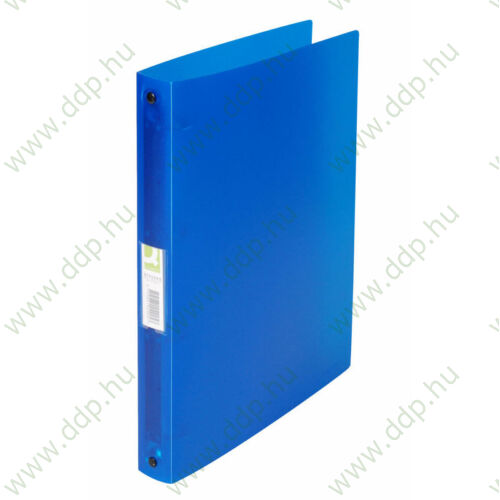 Gyűrűskönyv A/4 4 gyűrűs 25mm áttetsző kék Q-CONNECT -KF02905-