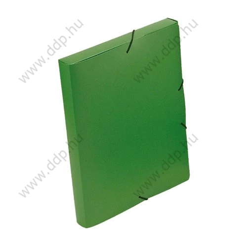 Iratgyűjtő gumismappa A/4 PP 30mm zöld VIQUEL Essentiel mappa -IV021303-