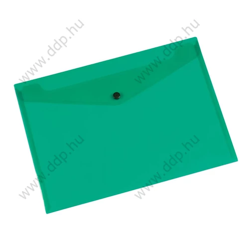 Iratgyűjtő tasak A/4 patentzáras zöld Q-CONNECT 237x333mm -KF03597-