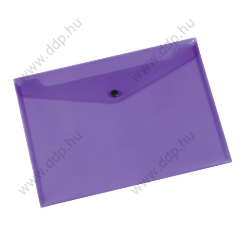 Iratgyűjtő tasak A/4 patentzáras lila Q-CONNECT 237x333mm -KF03598-
