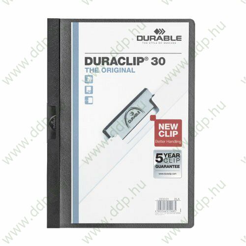 Klipmappa A/4 Duraclip 2200 fekete DURABLE -220001/P2030-0051-