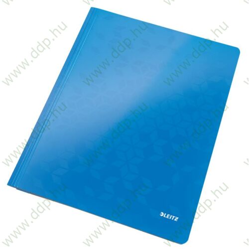 Gyorsfűző karton Leitz WOW lakkfényű kék -30010036-