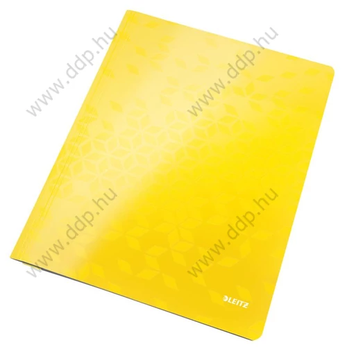 Gyorsfűző karton Leitz WOW lakkfényű sárga -30010016-