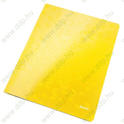 Gyorsfűző karton Leitz WOW lakkfényű sárga