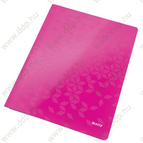 Gyorsfűző karton Leitz WOW lakkfényű rózsaszín -30010023-