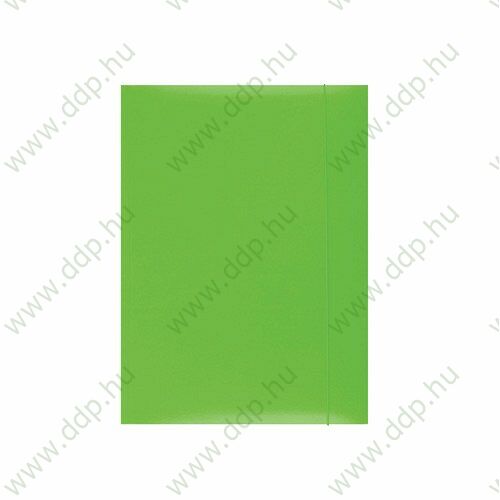 Iratgyűjtő gumismappa A/4 karton zöld Q-CONNECT/OFFICE PRODUCTS -21191131-02/KF15646-