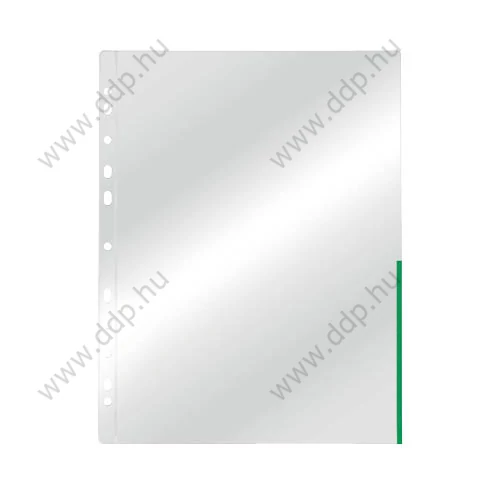 Genotherm A/4 lefűzhető 105 micron színes szélű zöld ESSELTE tasak (Kiszerelés: 100db/csm) -55366-