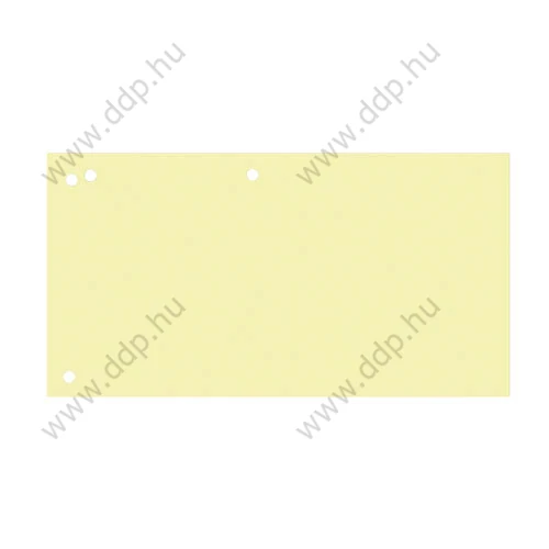 Elválasztócsík karton 190 gr DONAU sárga 235 x 105mm (Kiszerelés: 100db/csomag)