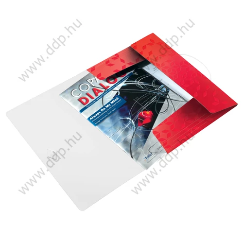 Iratgyűjtő A/4 gumis PP LEITZ WOW piros -45990026-