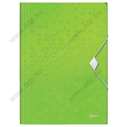 Iratgyűjtő A/4 gumis PP LEITZ WOW zöld -45990064-