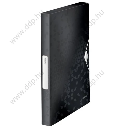 Iratgyűjtő A/4 gumis PP LEITZ WOW JUMBO fekete -46290095-