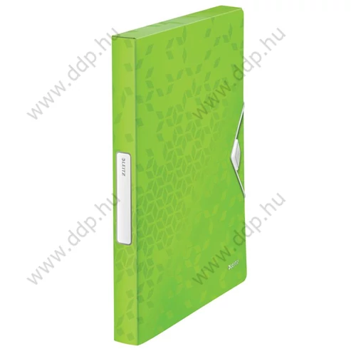 Iratgyűjtő A/4 gumis PP  LEITZ WOW JUMBO zöld -46290064-
