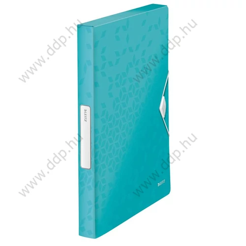 Iratgyűjtő A/4 gumis PP  LEITZ WOW JUMBO jégkék -46290051-