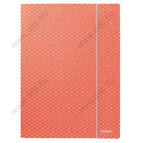 Iratgyűjtő gumis A/4 karton ESSELTE Colour'Breeze korall mappa 62849