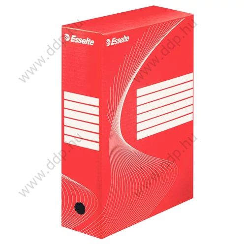 Archiváló doboz 100mm Esselte piros -128422- 245x100x345mm