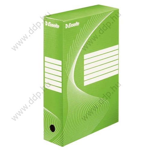Archiváló doboz 80mm Boxy Color zöld ESSELTE -128414- 245x80x345mm