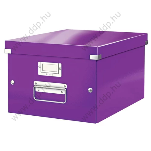 Tárolódoboz LEITZ CLICK-N-STORE A4 méretű lila -60440062-