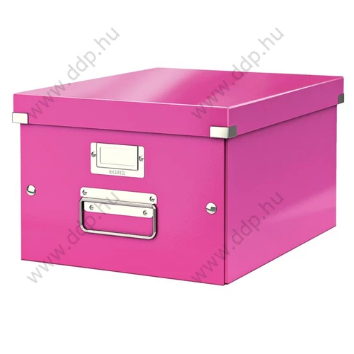 Tárolódoboz LEITZ CLICK-N-STORE A4 méretű rózsaszín -60440023-