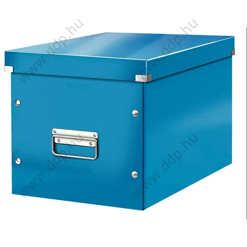 Tárolódoboz LEITZ CLICK-N-STORE kocka doboz L méret 320x310x360mm kék