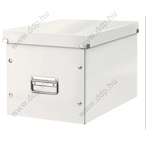 Tárolódoboz LEITZ CLICK-N-STORE kocka doboz L méret 320x310x360mm fehér