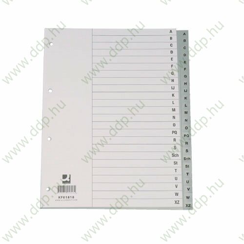Regiszter A/4 A-Z PP műanyag maxi betűregiszter Q-CONNECT elválasztólap -850255/KF01843-